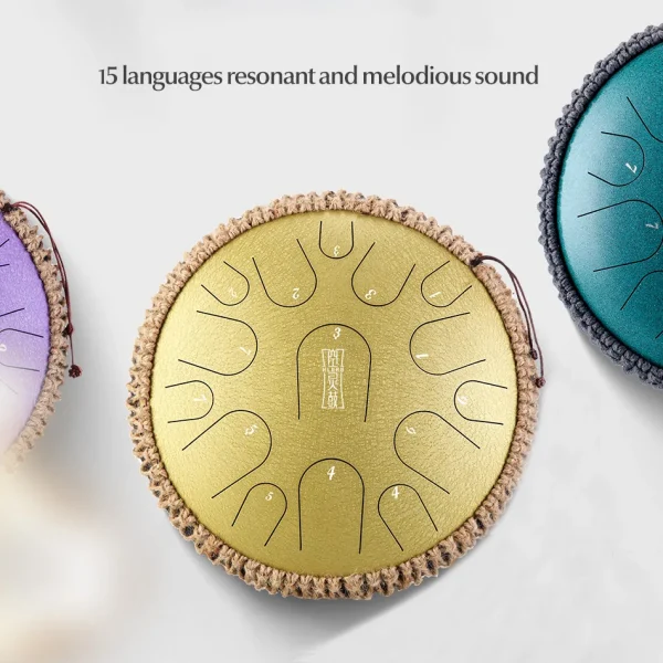 Steel Drum : Handheld Tongue Drum - Image 3
