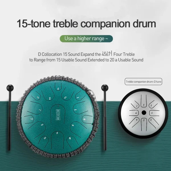 Steel Drum : Handheld Tongue Drum - Image 4