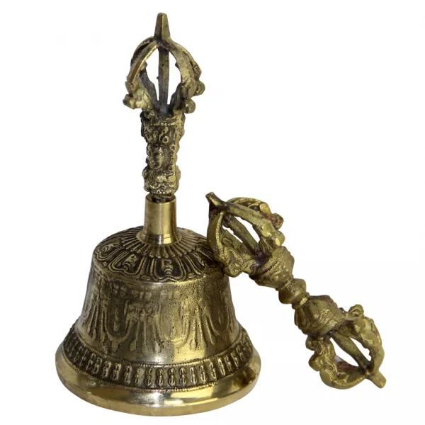 Tibetan Buddhist Meditation Bell and Dorje Set - Image 3