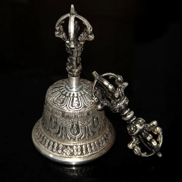 Tibetan Buddhist Meditation Bell and Dorje Set - Image 4