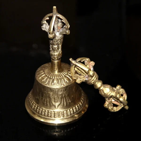 Tibetan Buddhist Meditation Bell and Dorje Set - Image 5