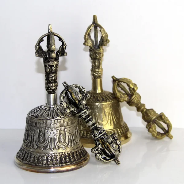 Tibetan Buddhist Meditation Bell and Dorje Set - Image 6
